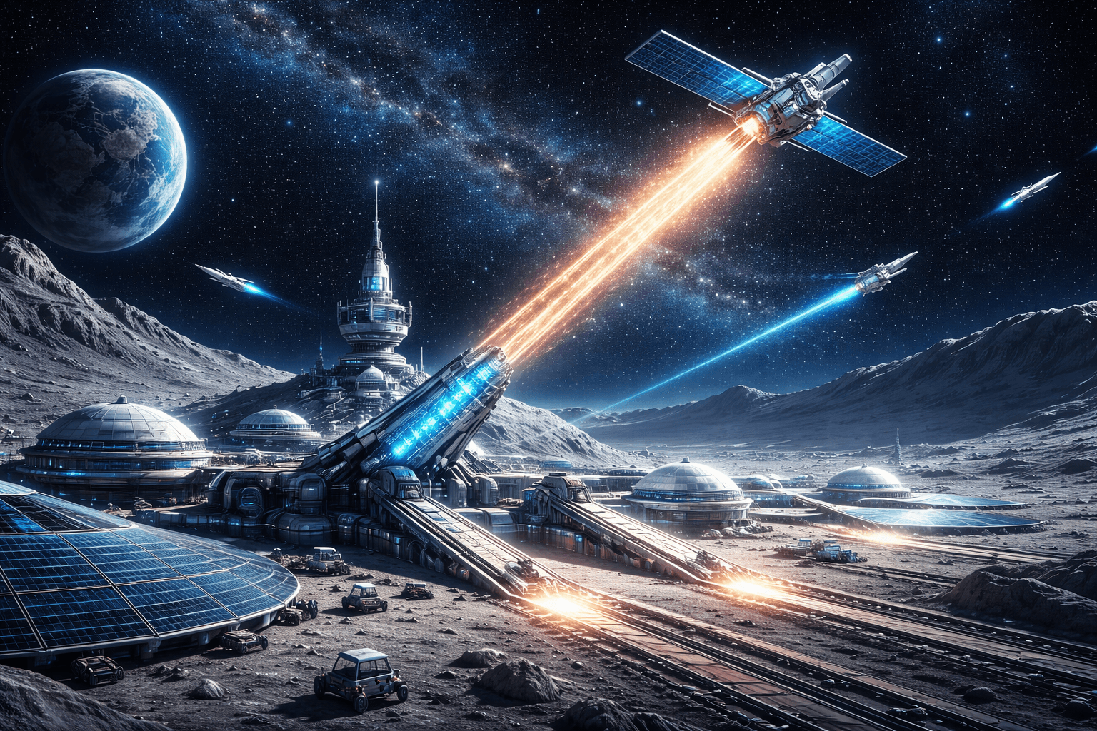Elon Musk’s Vision for Moonbase Alpha: AI Satellites and the Future of Lunar Cities